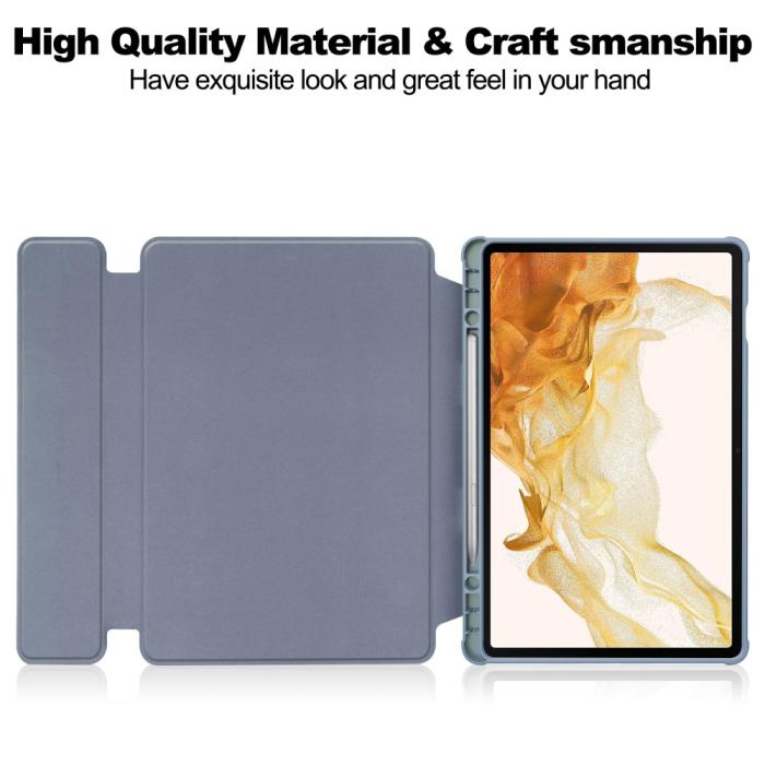 Bild 2,  Galaxy Tab S9 Plus Fodral 360° Rotation Hybrid Lila