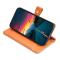  Xiaomi Redmi 15C Fodral Läder Multifunktionellt Orange