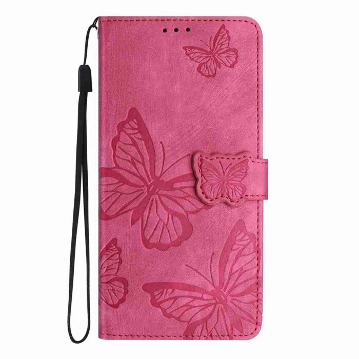 Bild 3,  OnePlus 15 Fodral Med Fjäril Tryck Rosa