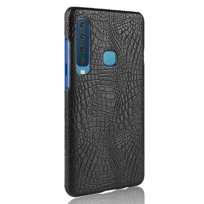 Bild 3,  Samsung Galaxy A9 (2018) - Krokodil Mönster Skal - Svart