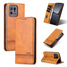 AZNS AZNS Xiaomi 13 5G Fodral Flip L&auml;der Ljus Brun