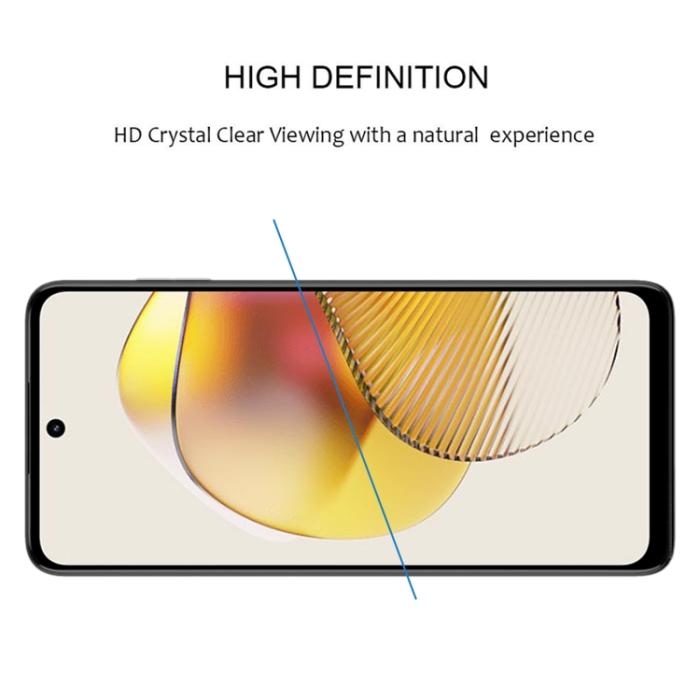 Bild 4,  Motorola Moto G73 5G Skärmskydd Heltäckande Härdat Glas
