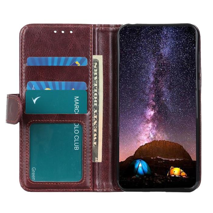 Bild 2,  Samsung Galaxy A52 / A52s - Crazy Horse Plånboksfodral - Brun