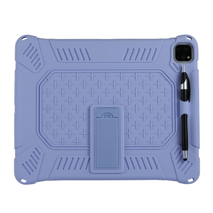 Bild 2,  iPad Pro 12.9 (2018/2020/2021) - Hybrid Skal Kickstand Och Rem - Lila