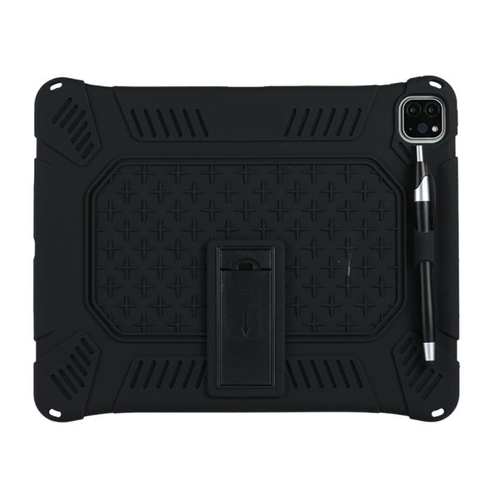 Bild 2,  iPad Pro 12.9 (2018/2020/2021) - Hybrid Skal Kickstand Och Rem - Svart