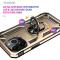 iPhone 13 Pro Max - Shockproof Hybrid Armor Ring Skal - Guld