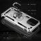  iPhone 13 Pro Max - Shockproof Hybrid Armor Ring Skal - Silver