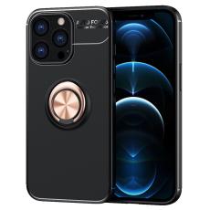  iPhone 13 Pro Max - Ring Skal - Svart/Ros&eacute;guld