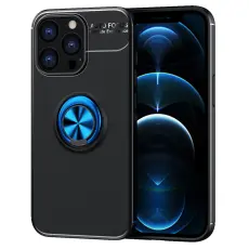  iPhone 13 Pro Max - Ring Skal - Svart/Bl&aring;
