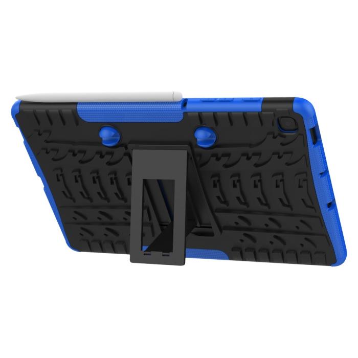 Bild 5,  Samsung Galaxy Tab S6 Lite Skal Rugged Kickstand Armor Blå