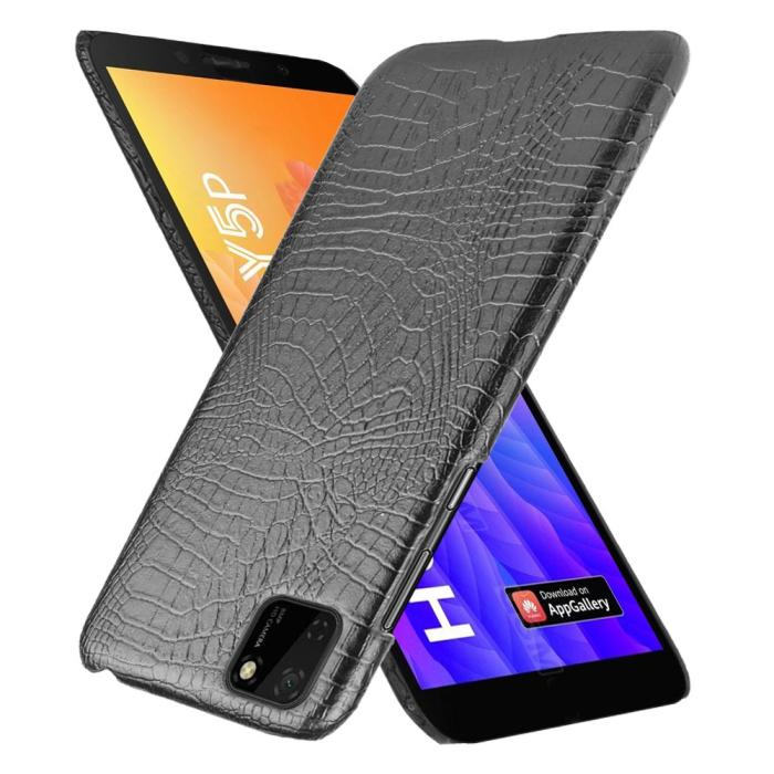 Bild 2,  Huawei Y5p - Krokodil Mönster Skal - Svart