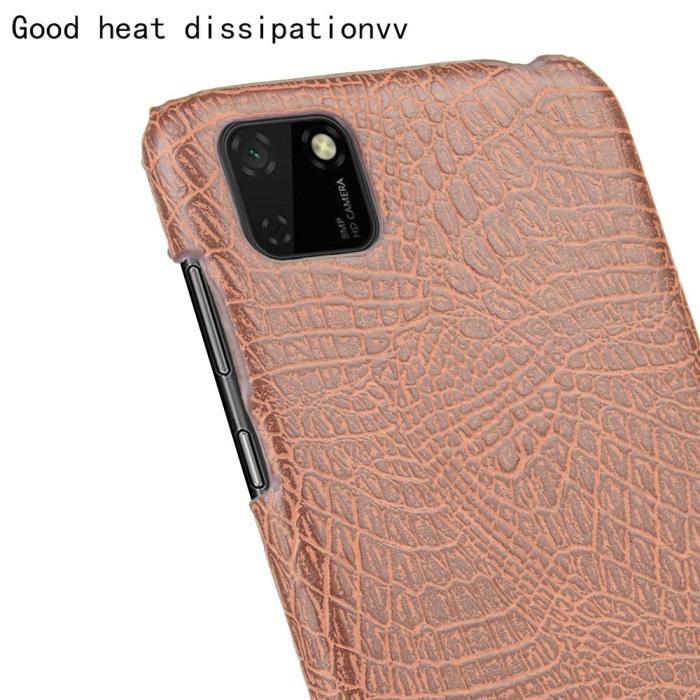 Bild 5,  Huawei Y5p - Krokodil Mönster Skal - Brun