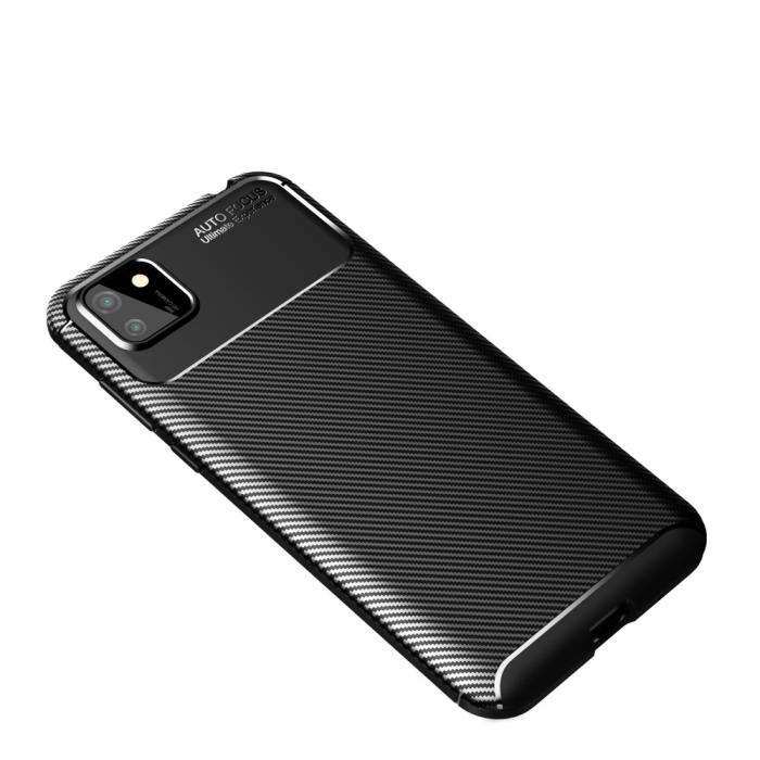 Bild 2,  Huawei Y5p - Kolfiber Textur Skal - Svart