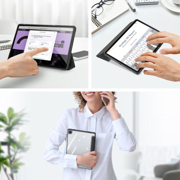 Bild 3, DUX DUCIS DUX DUCIS Galaxy Tab A9 Plus Fodral TOBY Tri-Fold Svart