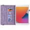  iPad 10.2 2019/2020/2021 Fodral Butterfly Flower Lila