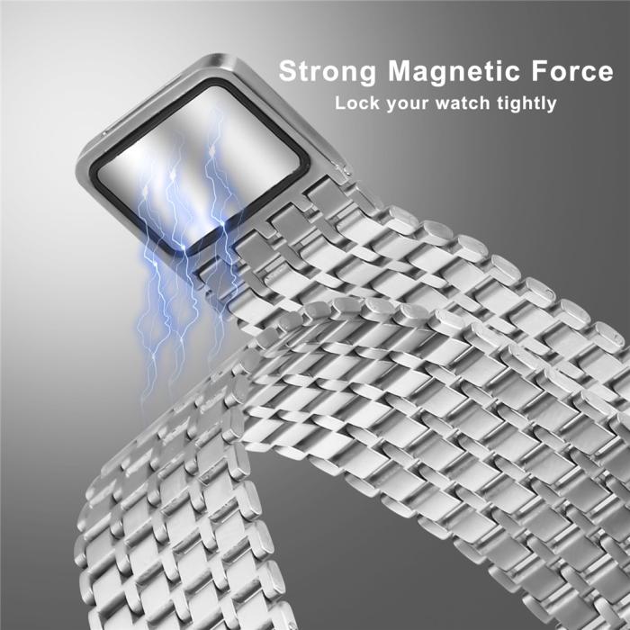 Bild 5,  Galaxy Watch 8 46/44/40 mm Armband Magnetisk Loop Silver