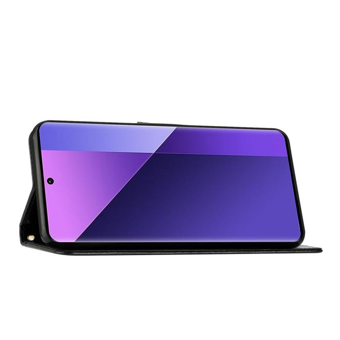 Bild 3,  Sony Xperia 10 VII Fodral Med Blommigt Tryck Svart