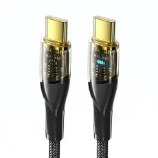 ESSAGER ESSAGER 1m 100W PD USB-C - USB-C Kabel Svart