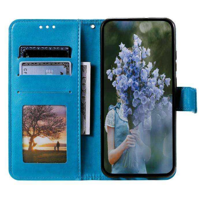 Bild 2,  Samsung Galaxy A07 Fodral Mandala Läder Blå