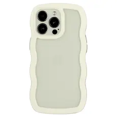  iPhone 16 Pro Max Skal Wavy Hybrid Vit