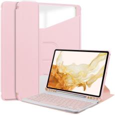  Galaxy Tab S9 Plus Fodral 360&deg; Rotation Hybrid Rosa