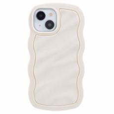  iPhone 15 Mobilskal Wavy Textur Beige