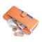  Xiaomi Redmi 15C Fodral Läder Multifunktionellt Orange