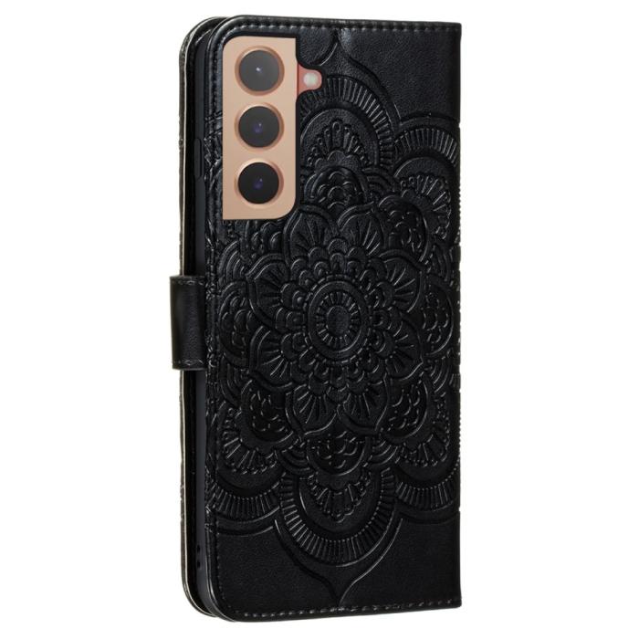 Bild 3,  Samsung Galaxy S22 Plus Fodral Mandala Flower Svart
