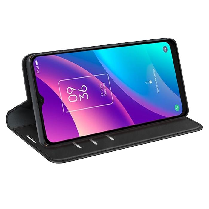 Bild 5,  TCL 305 (2022) Fodral Flip Läder Svart