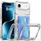  iPhone Air Skal Kickstand Med Kortfack Transparent