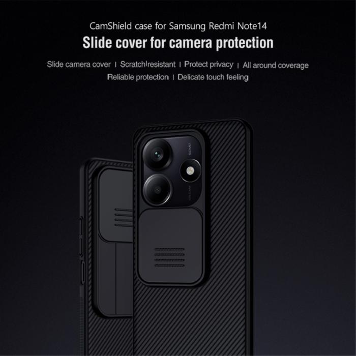 Bild 4, NILLKIN NILLKIN Xiaomi Redmi Note 14 5G/4G Skal CamShield Blå