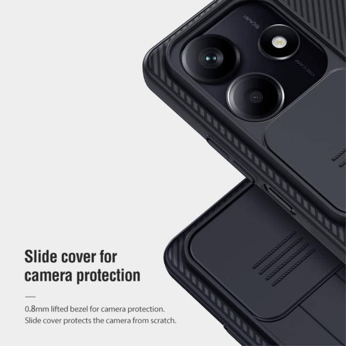 Bild 5, NILLKIN NILLKIN Xiaomi Redmi Note 14 5G/4G Skal CamShield Blå