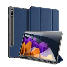 DUX DUCIS Samsung Galaxy Tab S7 / Tab S8 - DUX DUCIS Domo Tri-Fold Fodral - Bl&aring;