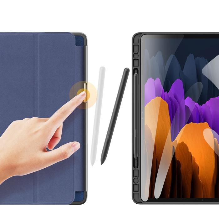 Bild 3, DUX DUCIS Samsung Galaxy Tab S7 / Tab S8 - DUX DUCIS Domo Tri-Fold Fodral - Blå