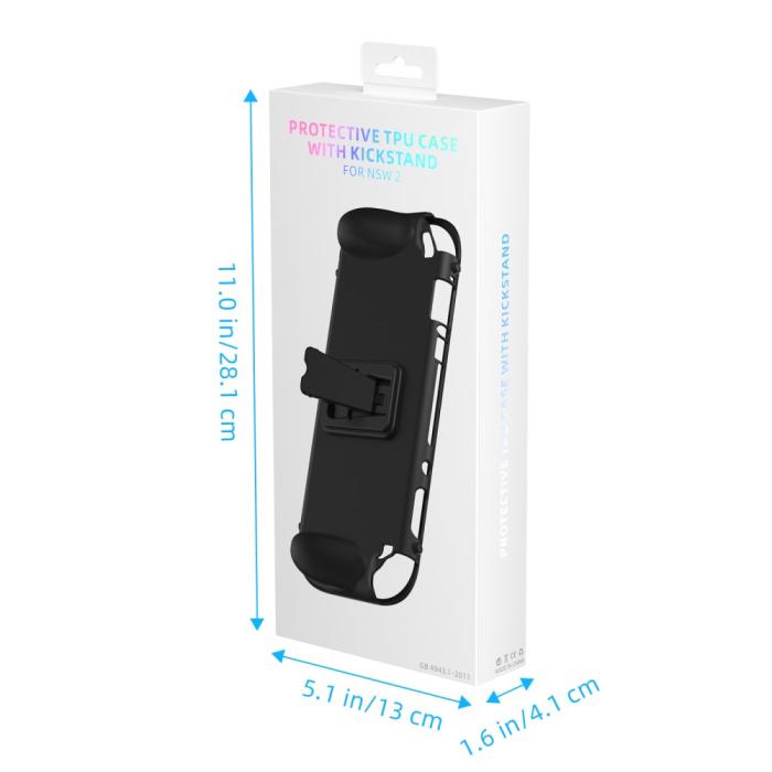 Bild 5, JYS JYS Nintendo Switch 2 Skal TPU Kickstand Svart