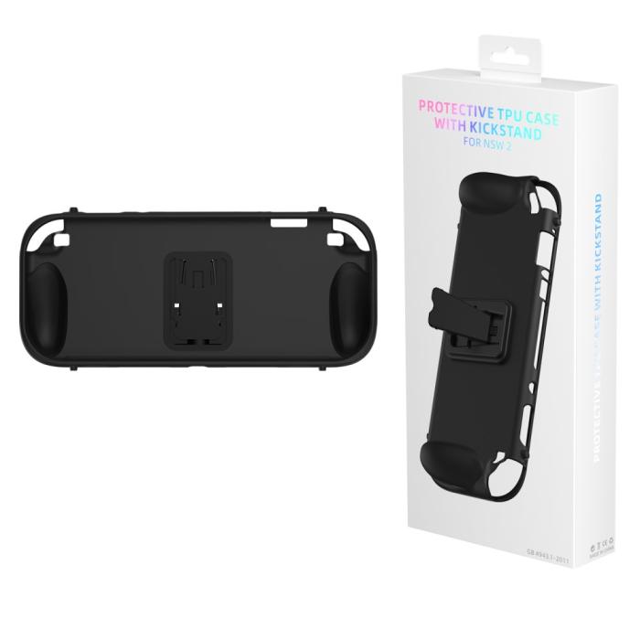 Bild 6, JYS JYS Nintendo Switch 2 Skal TPU Kickstand Svart