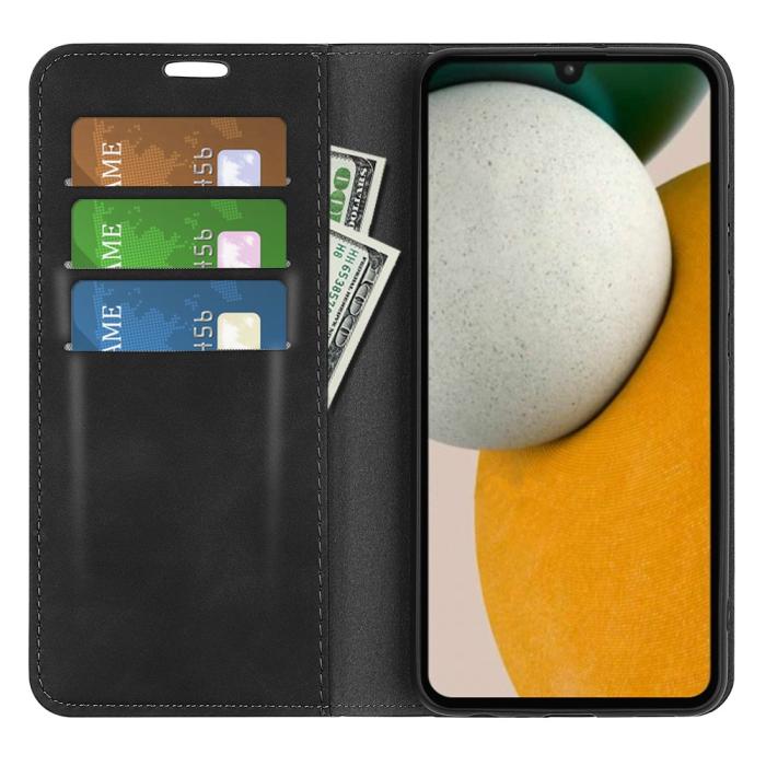 Bild 2,  Samsung Galaxy A15 5G Fodral Flip Skin Touch Svart