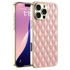 GKK GKK iPhone 16 Pro Skal Diamond Hybrid L&auml;der Rosa