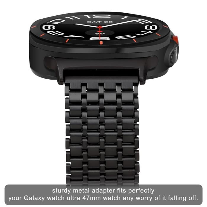 Bild 4,  Galaxy Watch Ultra (2025) / 47mm Armband Magnetisk Loop Svart