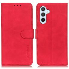 KHAZNEH KHAZNEH Samsung Galaxy A57 5G Fodral Retro L&auml;der R&ouml;d
