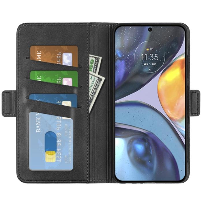 Bild 5,  Motorola Moto G22 Fodral Magnetisk Stängning Svart
