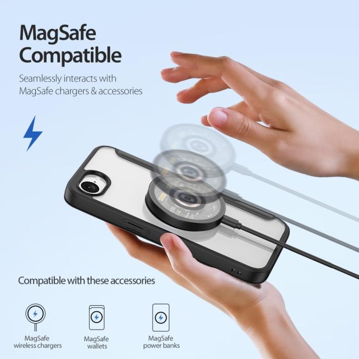 Bild 3, DUX DUCIS DUX DUCIS iPhone 17e / 16e Fodral MagSafe Skin X Pro Svart
