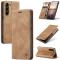 CASEME CASEME Galaxy S24 Plus Fodral Flip Retro Läder Brun