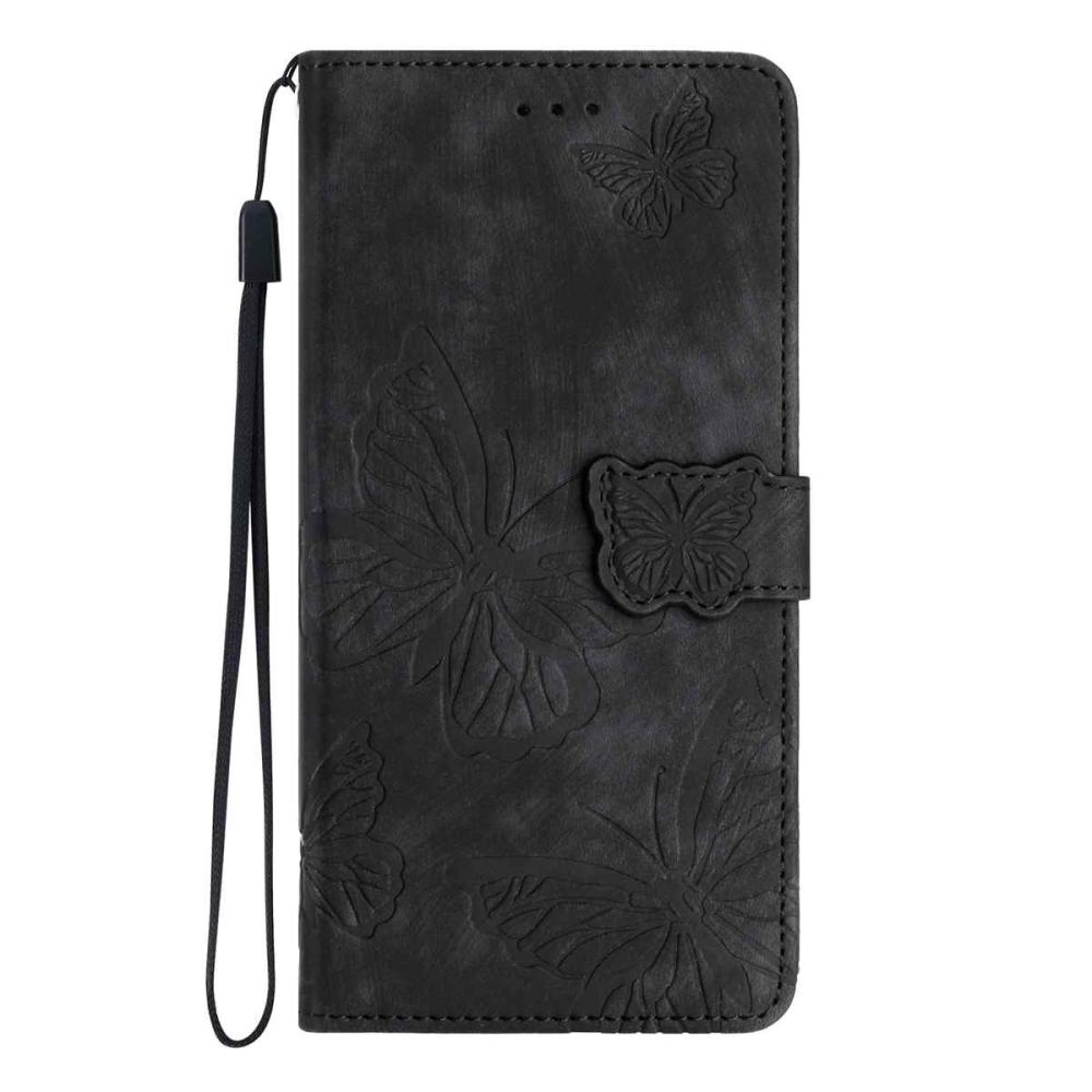  OnePlus 15 Fodral Med Fjäril Tryck Svart