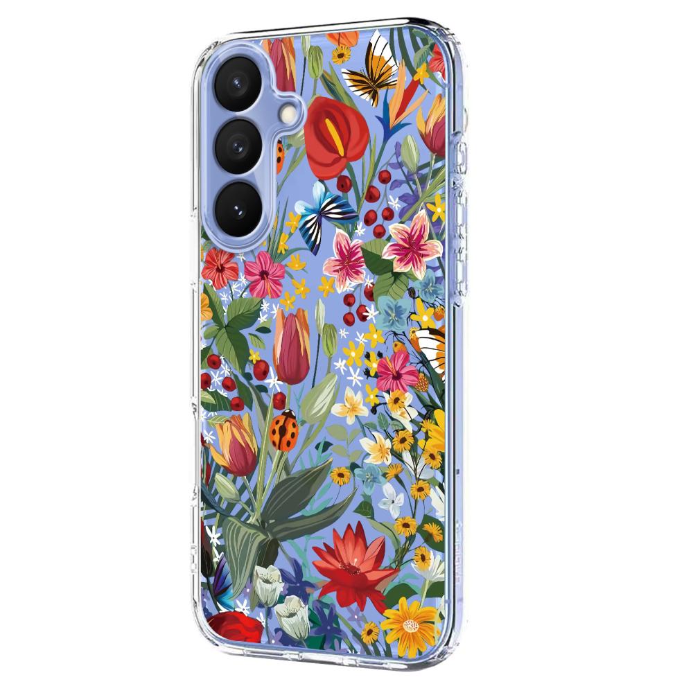  Samsung Galaxy S26 Skal Med Tryck Fjärilar/Blommor