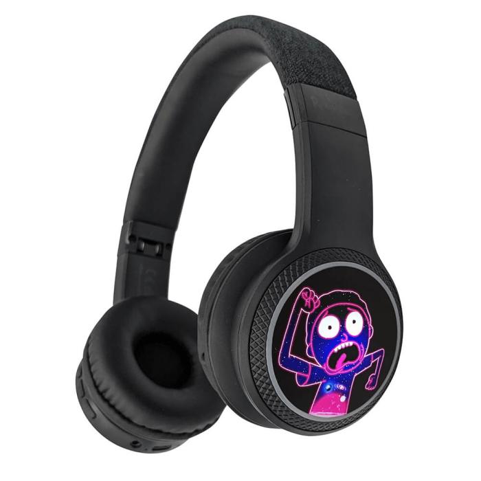Bild 3,  Rick & Morty LED Trådlösa On-Ear Hörlurar