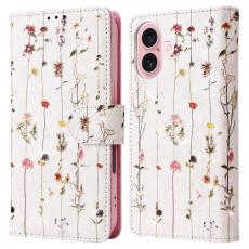  iPhone 16 Fodral Med Tryck Sm&aring; Blommor RFID