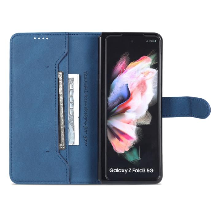 Bild 4, AZNS AZNS Galaxy Z Fold 3 Fodral Skin Touch Blå