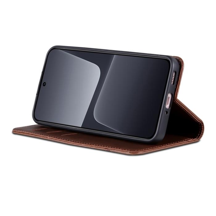 Bild 5, AZNS AZNS Xiaomi 13 5G Fodral Flip Läder Mörk Brun