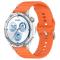  Klockarmband 22 mm Silikon Wave Design Orange